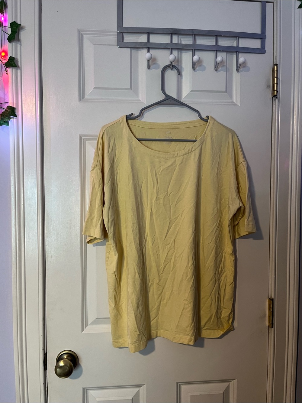J. Jill Women's Short-Sleeve Tee in Pale Yellow